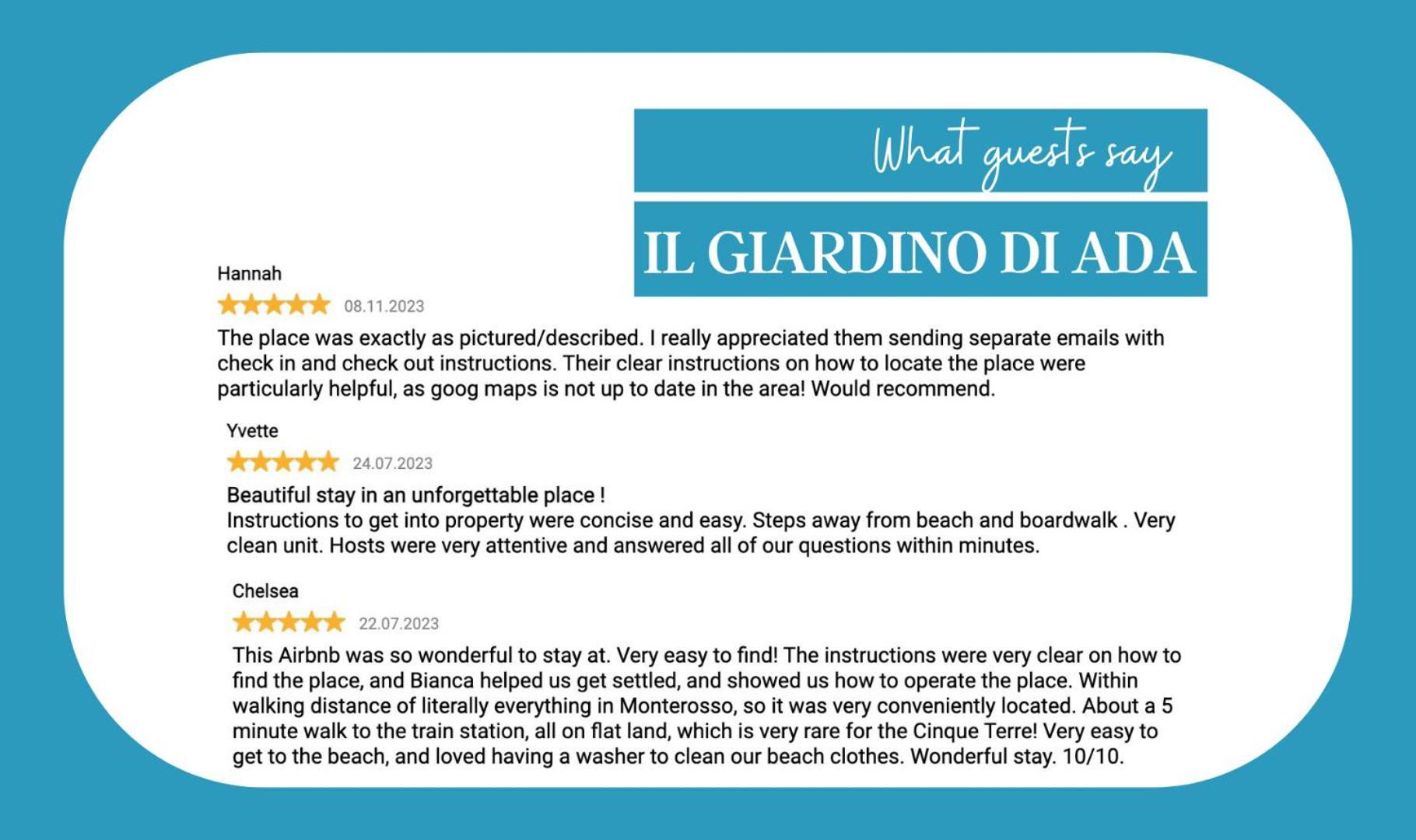 Il Giardino Di Ada Ground Floor Studio With Ac And Patio Monterosso al Mare Zewnętrze zdjęcie
